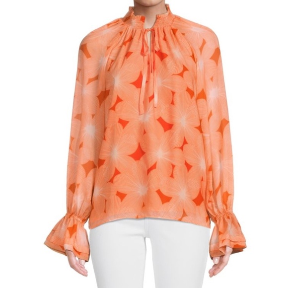 Ramy Brook | Clarke Chiffon Floral Blouse - Picture 1 of 15